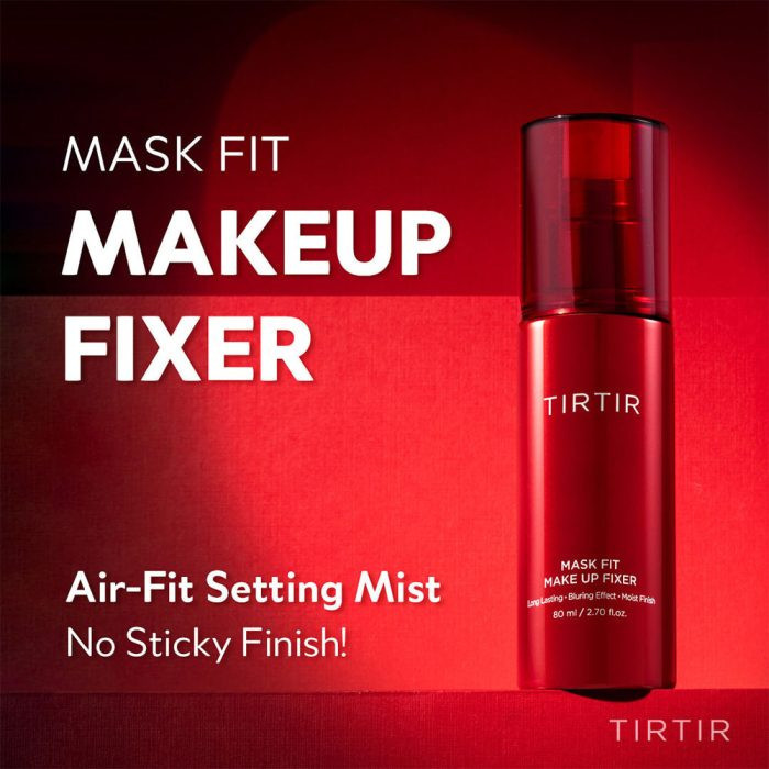 محلول تثبیتکننده آرایش صورت تیرتیر مدل Mask Fit حجم 80 میلی لیتر