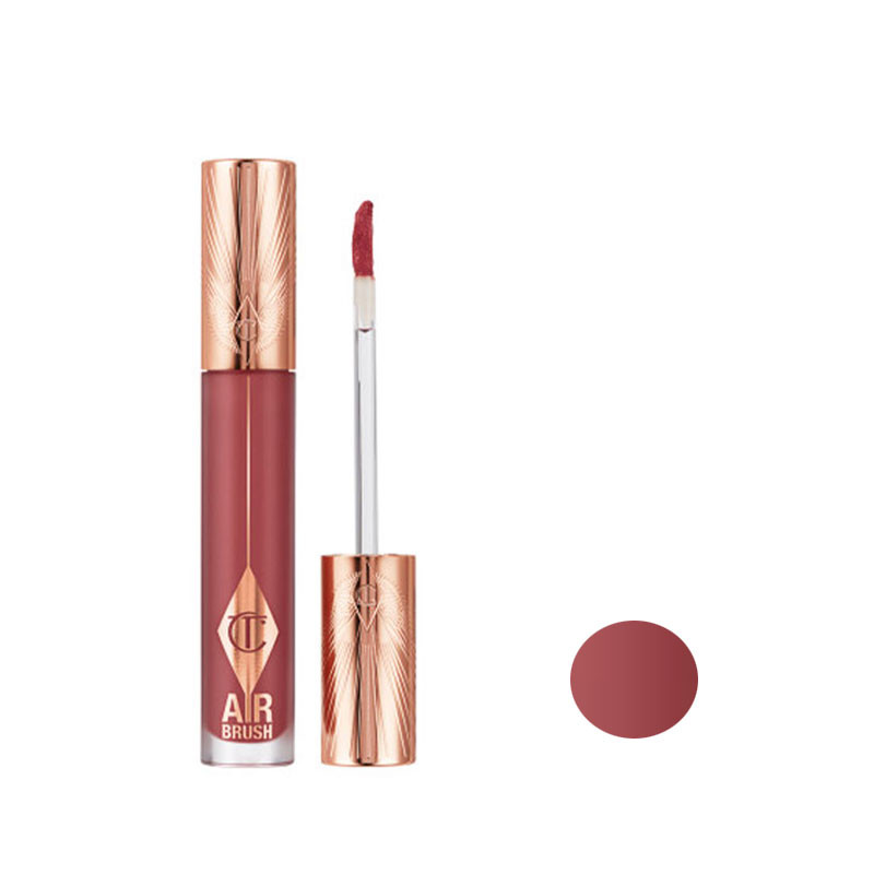 رژ لب مایع شارلوت تیلبری مدل air brush flawless شماره pillow talk medium blur
