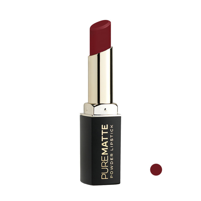 رژ لب جامد پودری گلدن رز مدل PURE MATTE شماره 129