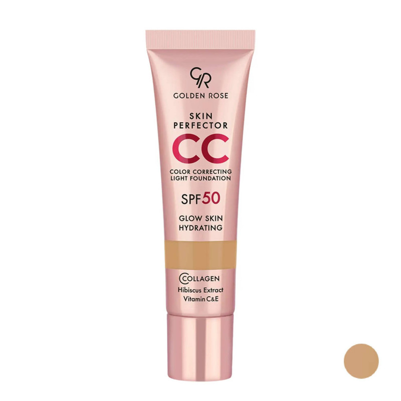سی سی کرم SPF50 گلدن رز مدل Skin Perfector Nude شماره 103مناسب برای انواع پوست حجم 30 میلی لیتر