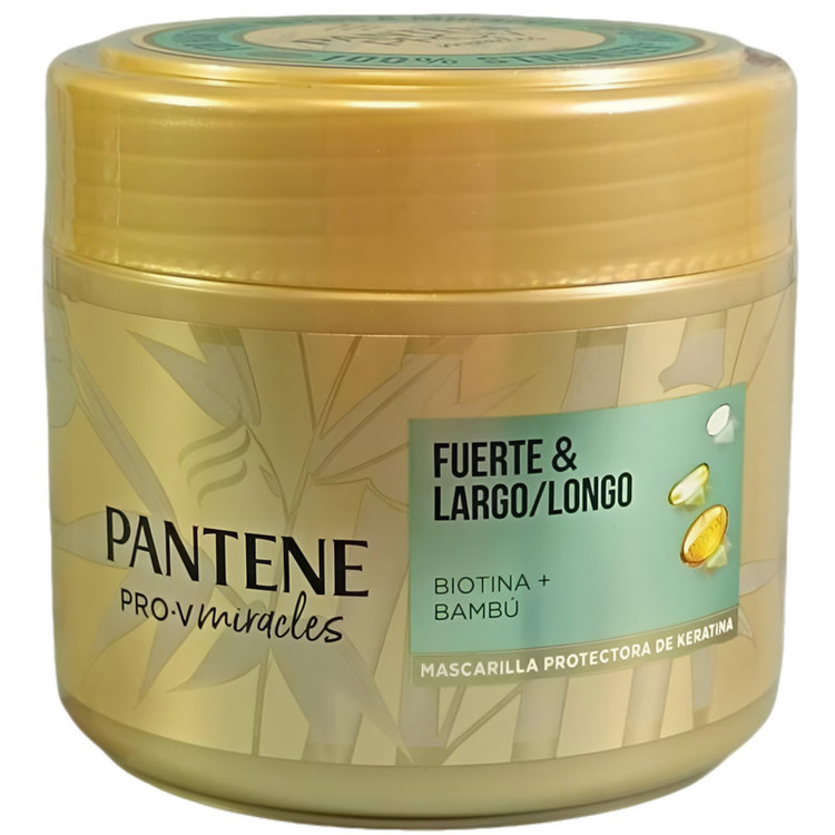 ماسک تقویت کننده مو پنتن مدل Fuerte Largo مناسب برای موهای معمولی و بلند حجم 300 میلی لیتر