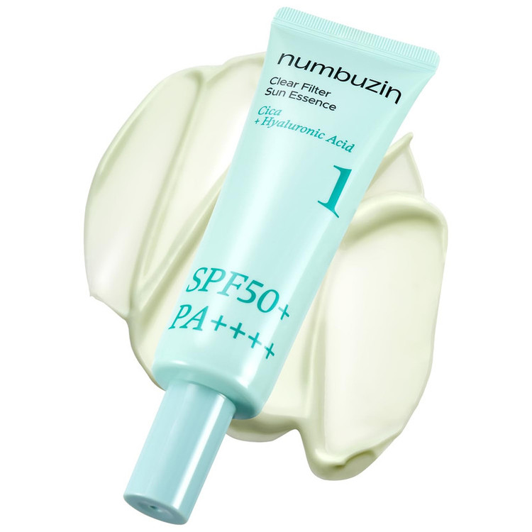 کرم ضد آفتاب رنگی صورت نامبوزین SPF 50 مدل Clear Filter 1 محافظ در برابر UVA و UVB تنالیته رنگ لایت مناسب برای انواع پوست حجم 50 میلی لیتر
