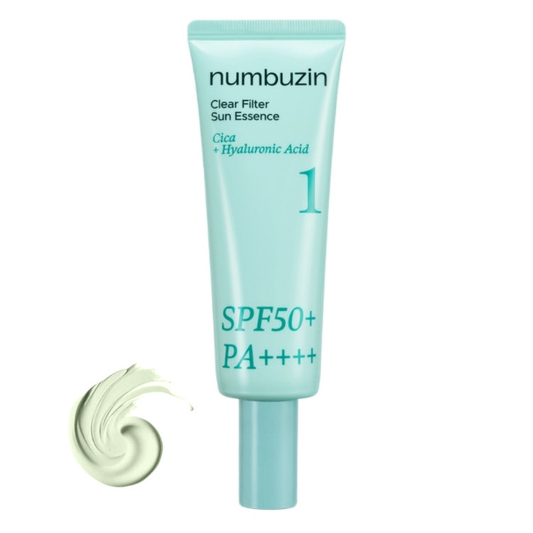 کرم ضد آفتاب رنگی صورت نامبوزین SPF 50 مدل Clear Filter 1 محافظ در برابر UVA و UVB تنالیته رنگ لایت مناسب برای انواع پوست حجم 50 میلی لیتر